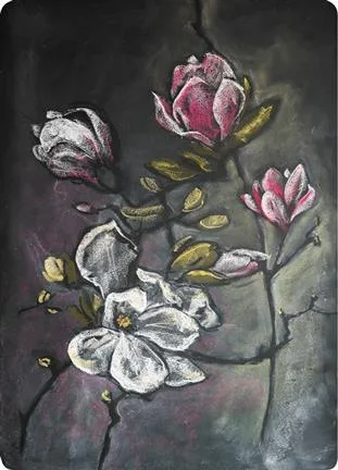 Chalkboard Art Poster - Magnolia