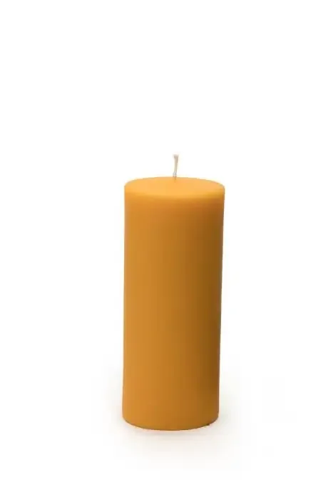Dipam Pillar Candle, 190 mm x 78 mm 2 Pieces - Beeswax