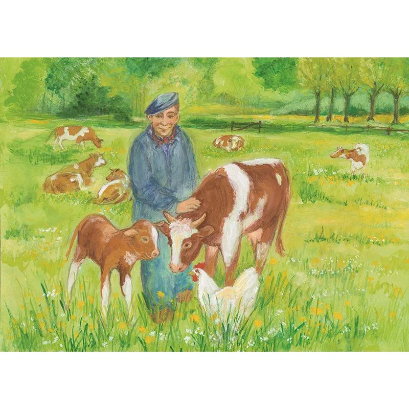 Marjan van Zeyl atvirukai - Karvė su veršeliu