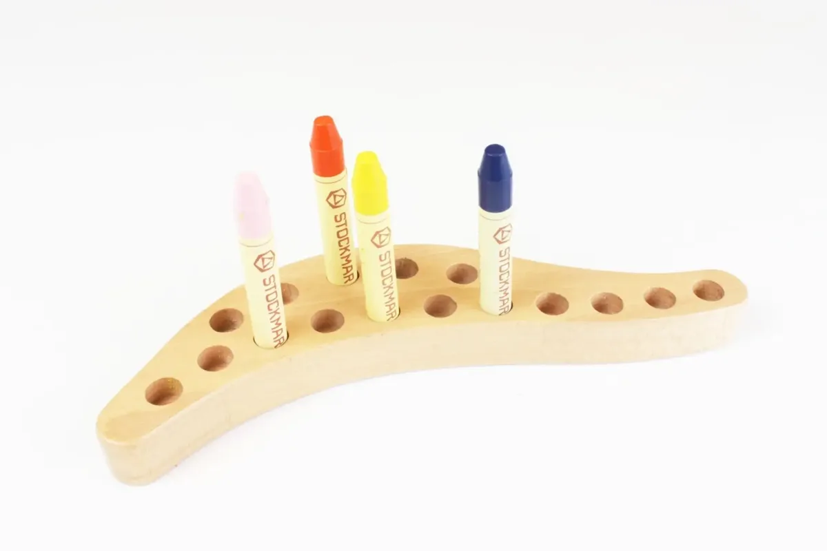 Art Makes Sense Wooden Holder for Wax Stick Crayons