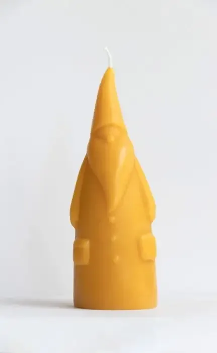 Dipam Beeswax Candle Santa ø 6.5 x 19 cm - KM1
