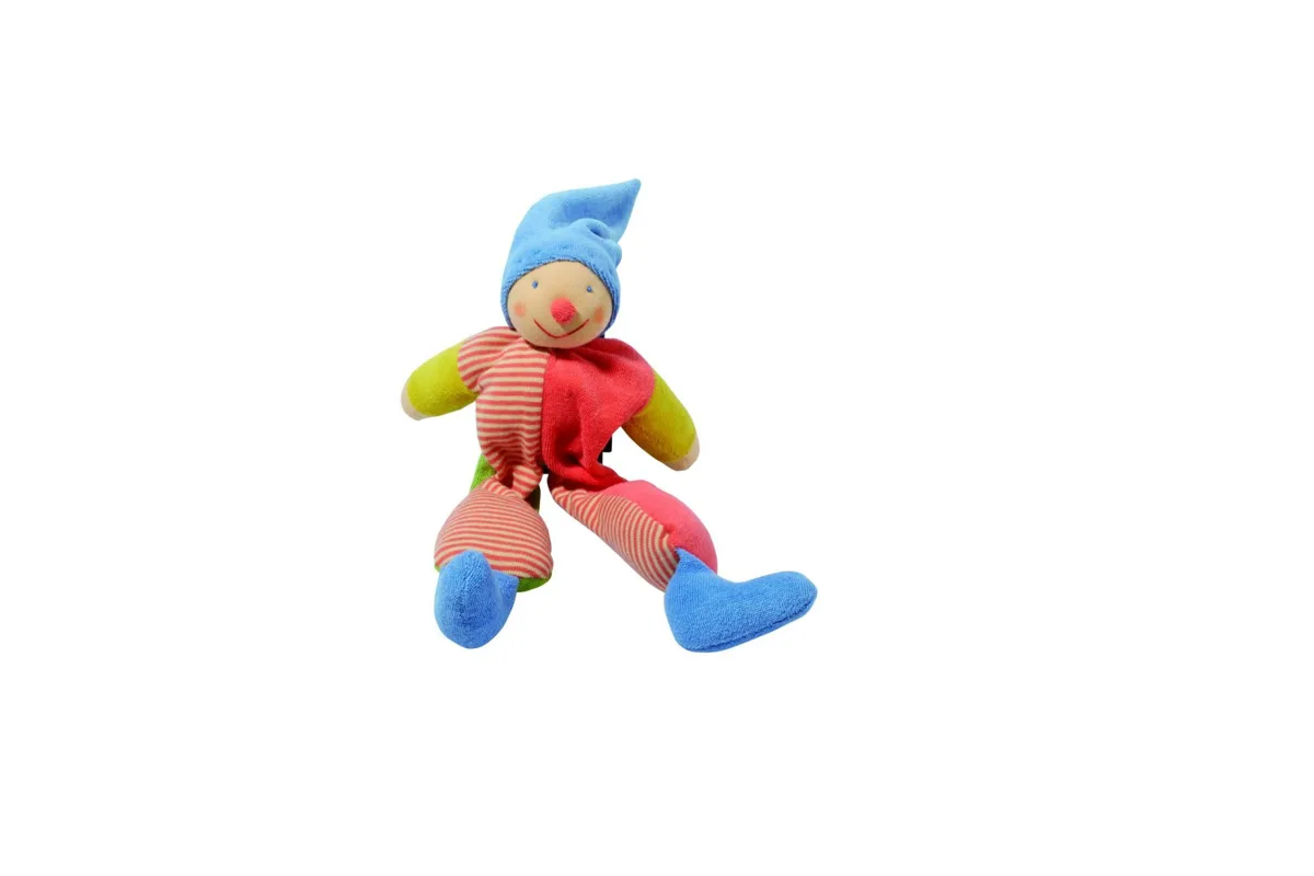 Nanchen Lumpenkasper 40 cm — spilgtās krāsās