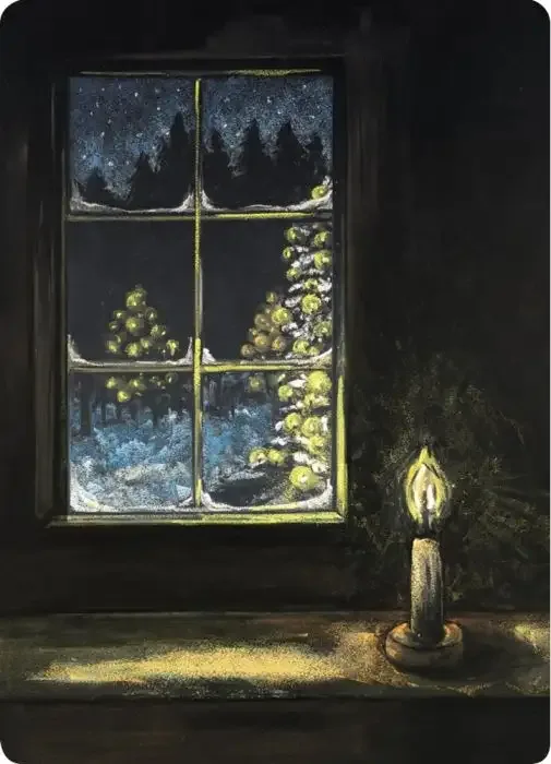 Postcards Kapitein Kalk - Winter's Window