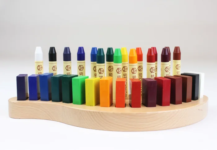 Art Makes Sense Wooden Holder for Wax Stick and Wax Block Crayons