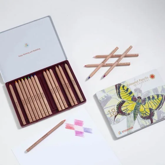 Stockmar coloured Pencils Hexagonal Assortment 18+1
