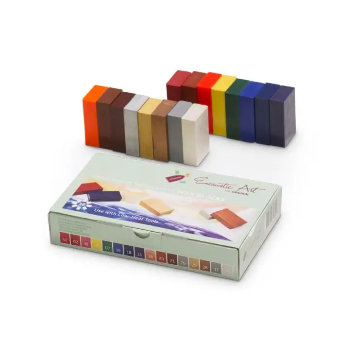 Encaustic Art Enrichment Selection – 16 Wax Blocks