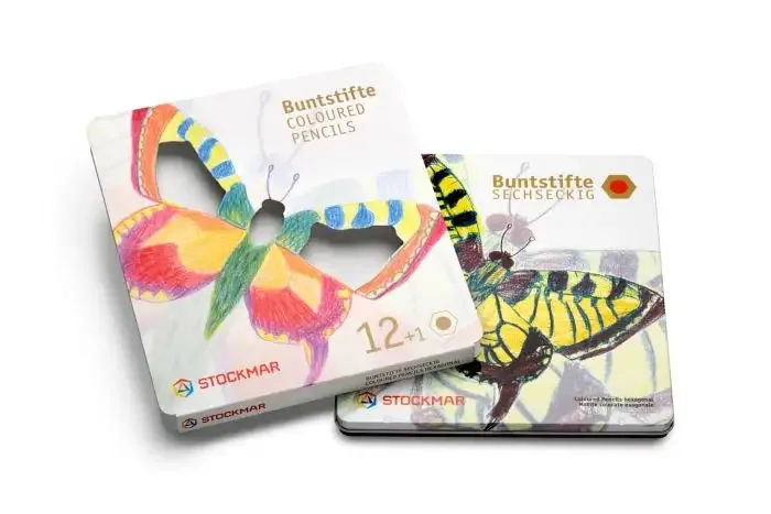 Stockmar coloured Pencils hexagonal Assortment 12+1