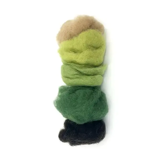 Filges Fairy tale wool 25 gr.- green,brown shades