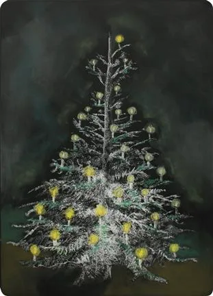 Chalkboard Art Poster - Christmas Tree