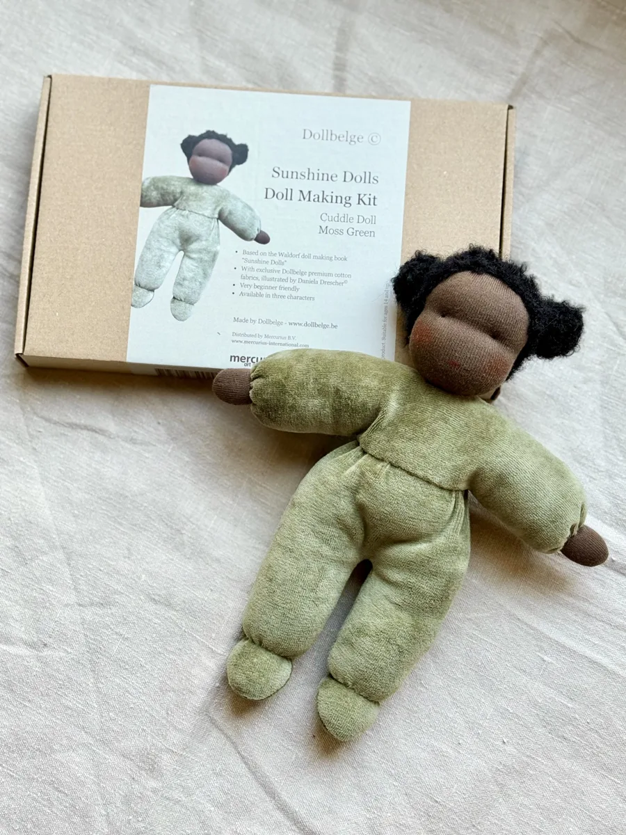 Dollbelge Sunshine nuku valmistamise komplekt – kaisunukk - sammalroheline