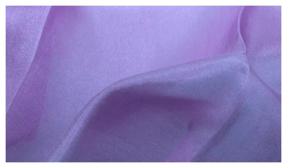 Filges Plant-dyed Hemmed Silk 92x92 cm - Lilac
