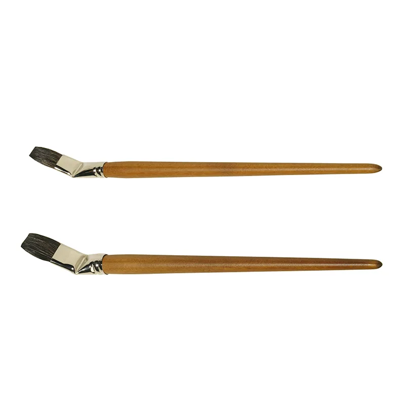Paint Brush Polecat Hair Special Curved Grip