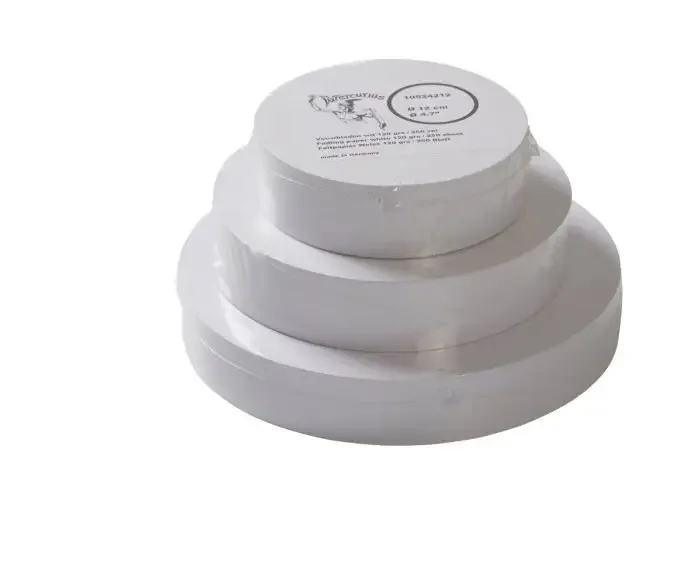 Ümmargune voltimispaber läbimõõt 12cm 250 lehte - 120 g - valge