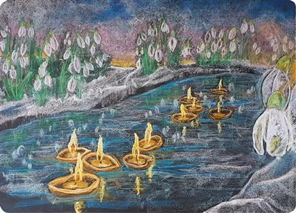 Chalkboard Art Poster - The Return of Light