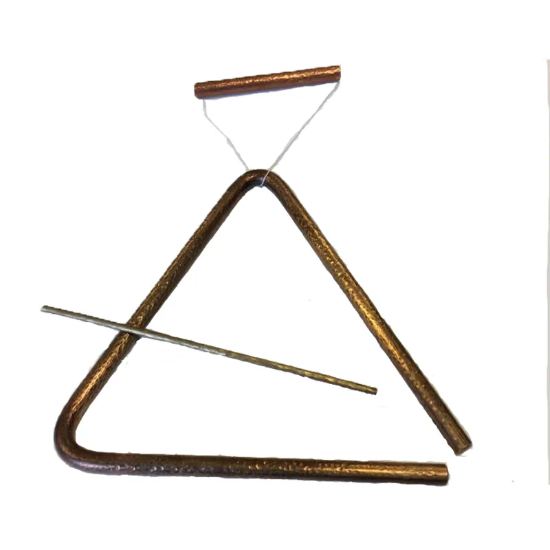 Choroi Triangular Set 10 mmx 20 cm Bronze w/ Mallet &amp; Handle