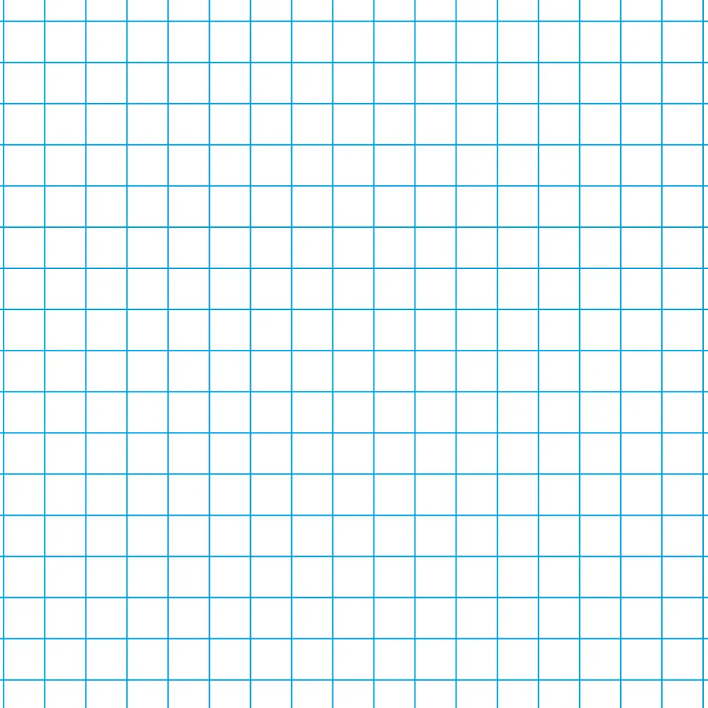 16x21cm (A5), vertikalus, languota 5x5mm – Mėlyna
