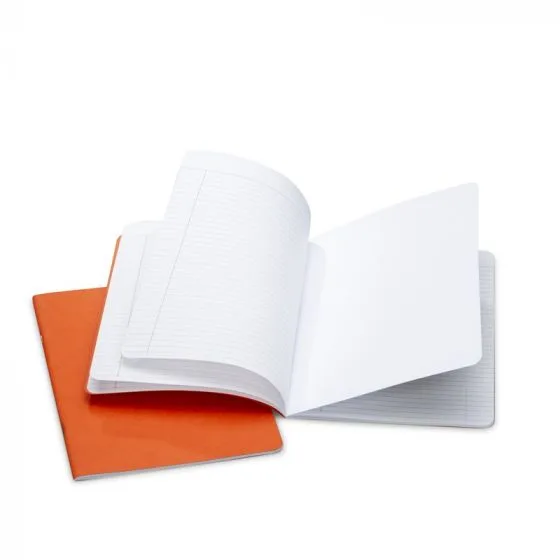 Poezijos sąsiuvinis 21x25 cm, 4 liniuoti / 1 tuščias – oranžinis