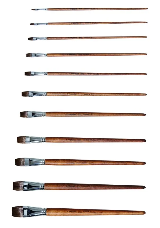 Lapik sünteetilisest lehmakarvast pintsel nr 12 / 13 mm x 30 cm