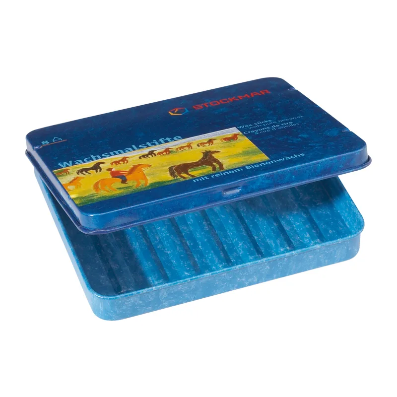 Stockmar Empty Tin for 8 Wax Crayon Sticks