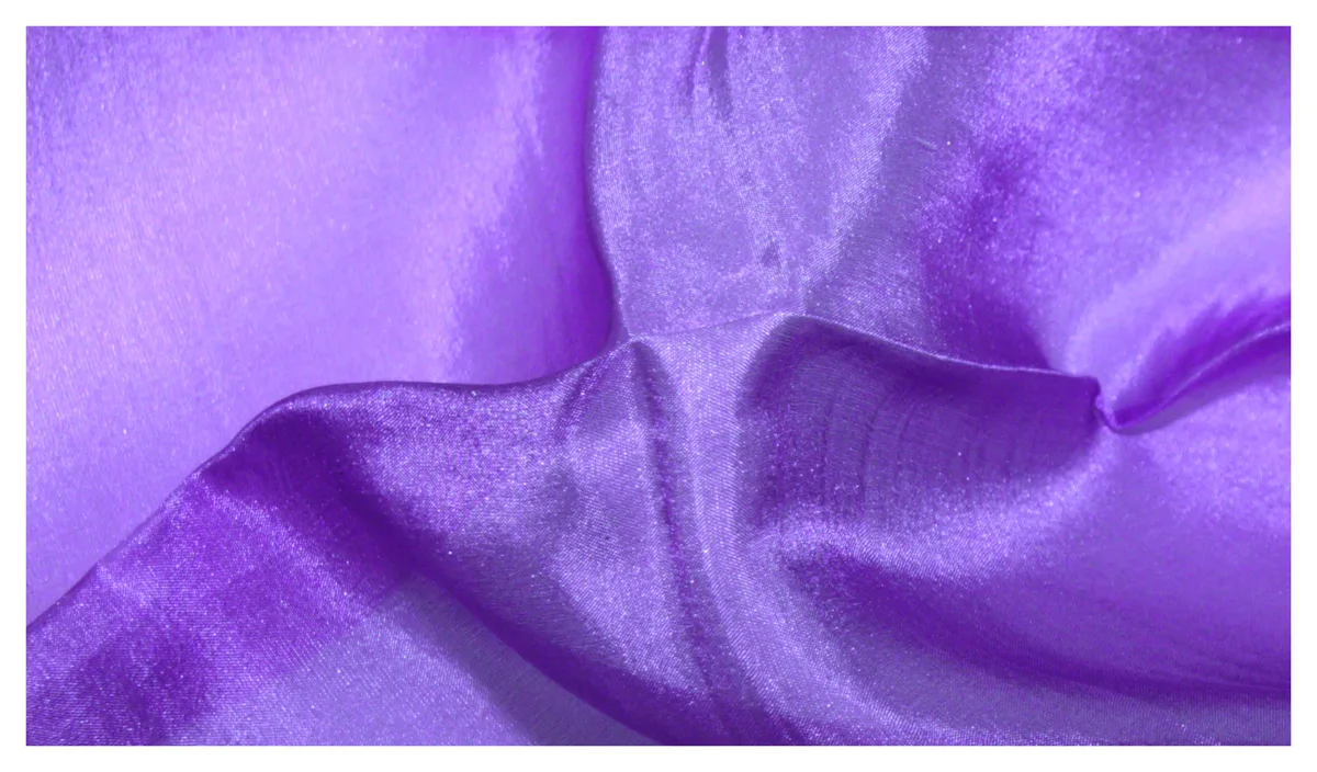 Filges Plant-dyed Hemmed Silk 92x92 cm - Purple