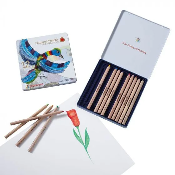 Stockmar coloured Pencils Triangular Assortment 12+1