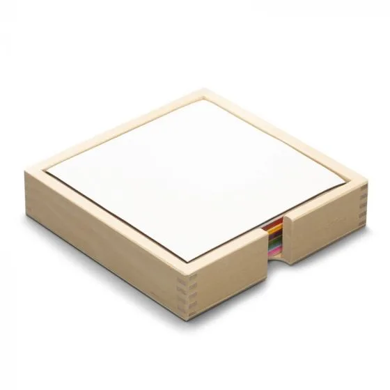 Jaapani siidipaber 16x16 cm – FSC – 20 värvi valik – 960 lehte puidust alusel