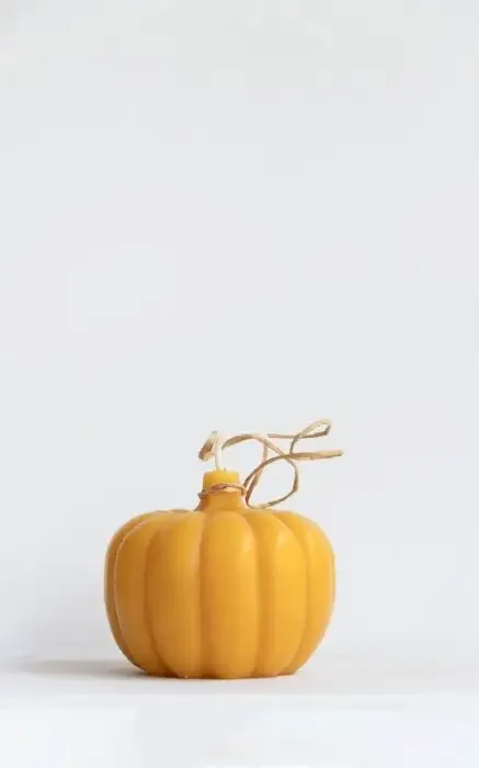 Dipam Beeswax Candle Pumpkin ø 8 x 7 cm - POM