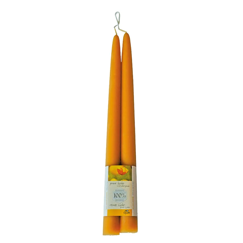 Dipam Beeswax Candles B3 ø 2.2 cm, 30 cm 12 Pieces - Beeswax