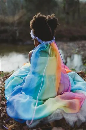 Sarah's Silks plīvurs - varavīksne/lavanda