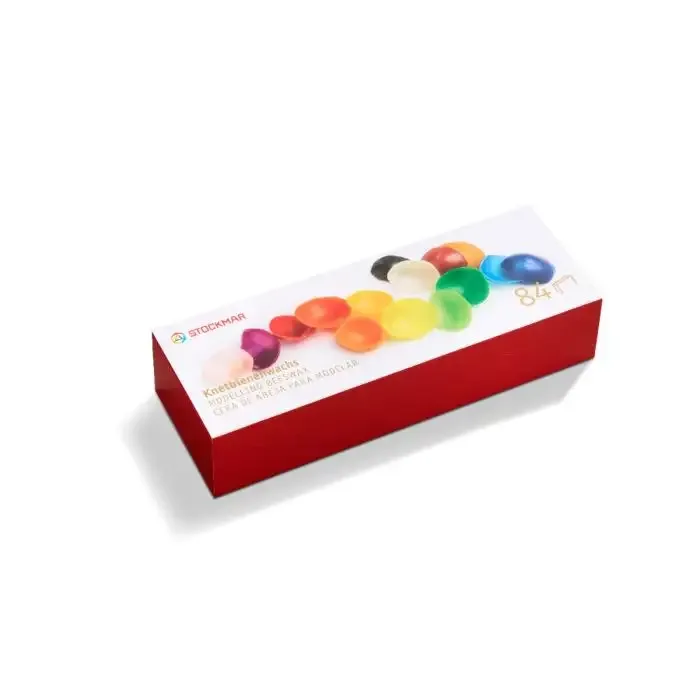 Stockmar Modelling Beeswax - 15 colours - 84 sheets display