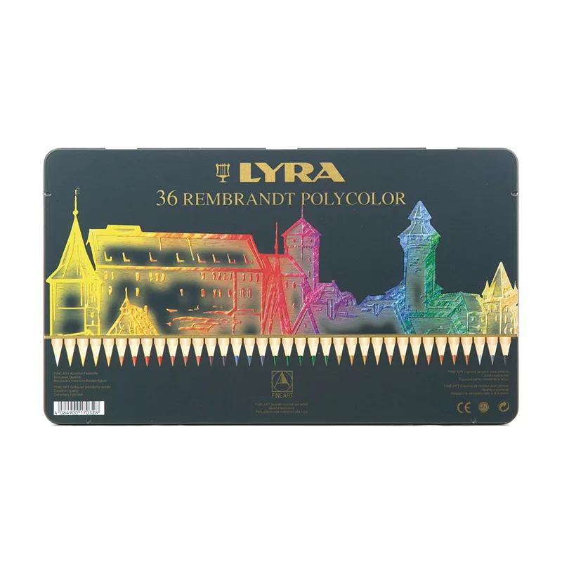 Lyra värvipliiatsid Rembrandt Polycolour metallkarbis - 36 erinevat värvi