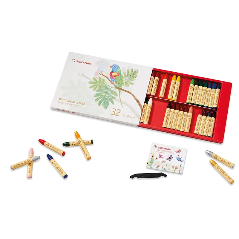 Stockmar Wax Stick Crayons Box - 32 Assorted