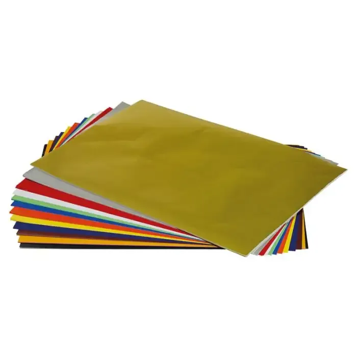 Sitsblok 50x35cm ass. 12 col. incl. gold, silver